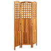 Romdeler 3 paneler 121x2x170 cm heltre akasie