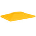 Dobbel toppduk til paviljong 310 g/m² 4x3 m gul