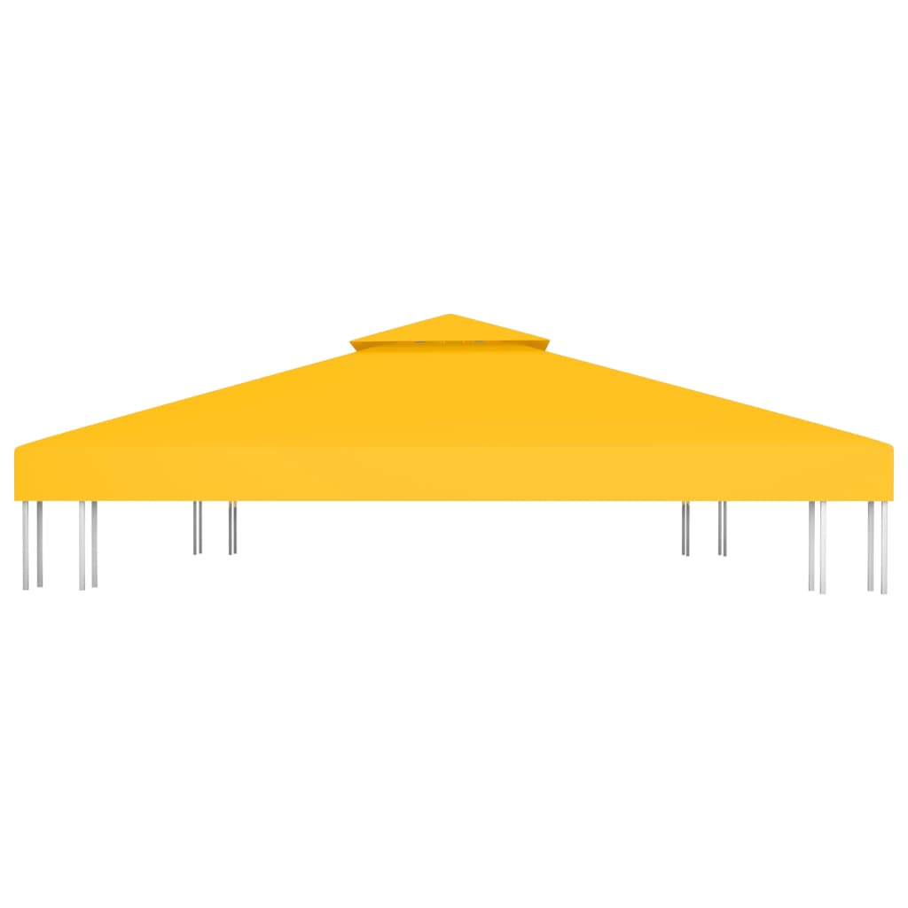 Dobbel toppduk til paviljong 310 g/m² 4x3 m gul