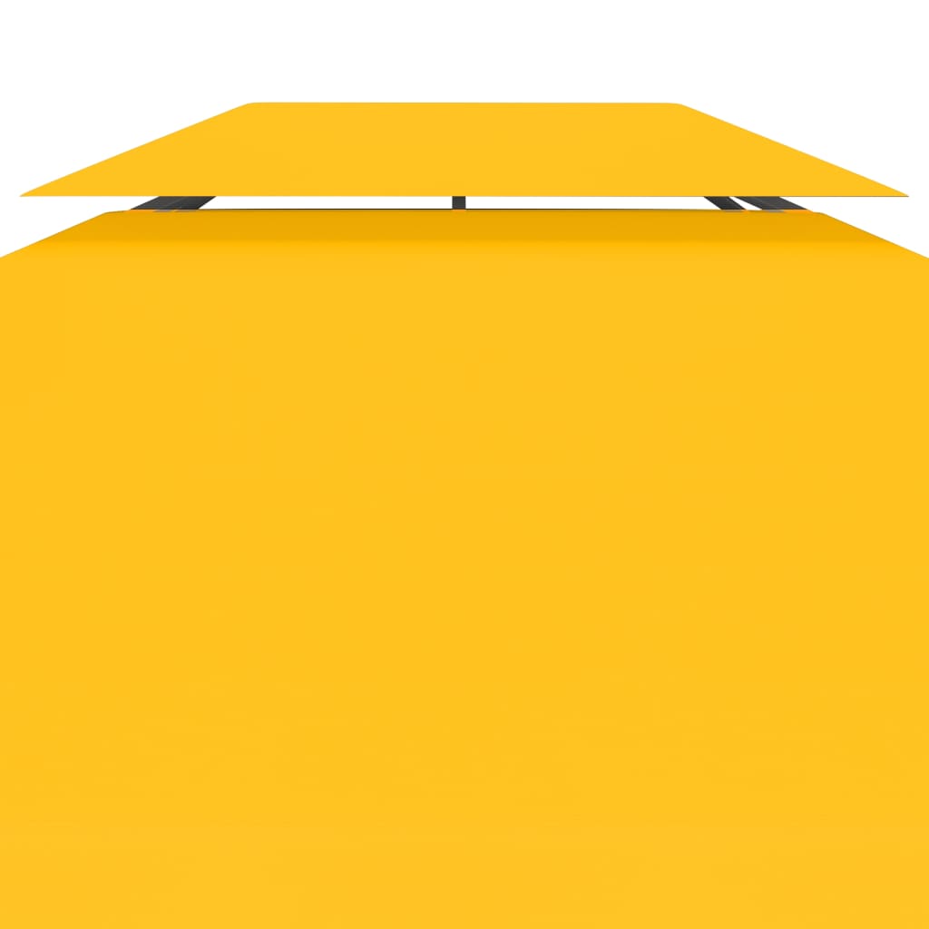 Dobbel toppduk til paviljong 310 g/m² 4x3 m gul