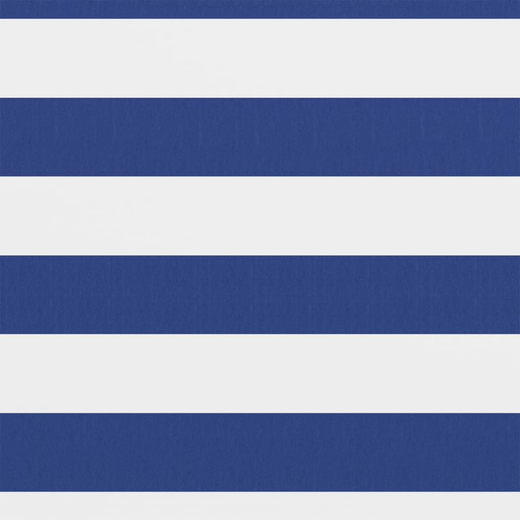 Balkongskjerm hvit og blå 90x400 cm oxfordstoff