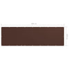 Balkongskjerm brun 120x400 cm oxfordstoff