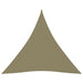 Solseil oxfordstoff trekantet 4,5x4,5x4,5 m beige