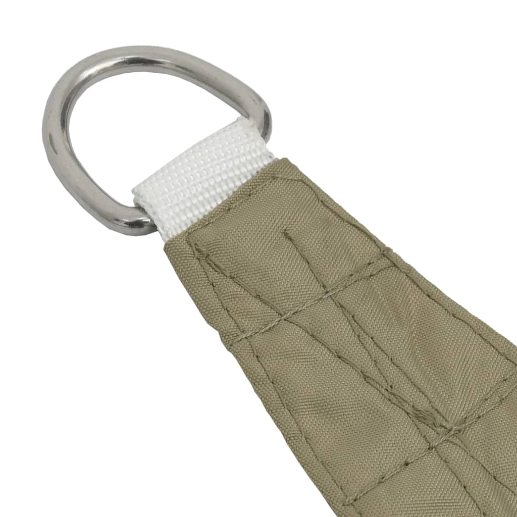 Solseil oxfordstoff trekantet 4,5x4,5x4,5 m beige