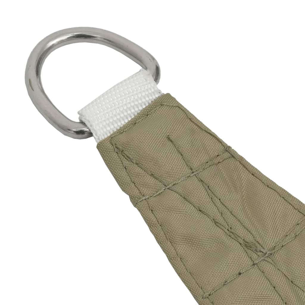 Solseil oxfordstoff trapesformet 2/4x3 m beige