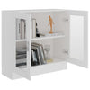 Vitrine hvit 82,5x30,5x80 cm konstruert tre