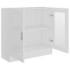 Vitrine hvit 82,5x30,5x80 cm konstruert tre