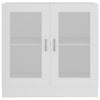 Vitrine hvit 82,5x30,5x80 cm konstruert tre