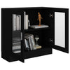 Vitrine svart 82,5x30,5x80 cm konstruert tre