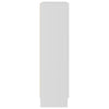 Vitrine hvit 82,5x30,5x115 cm konstruert tre