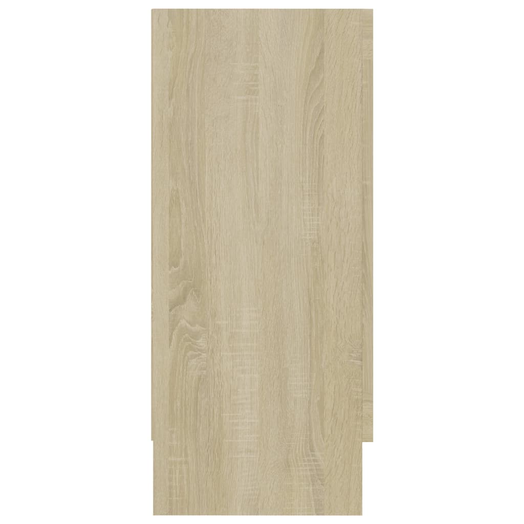 Vitrine sonoma eik 120x30,5x70 cm konstruert tre