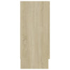 Vitrine sonoma eik 120x30,5x70 cm konstruert tre