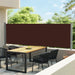 Uttrekkbar sidemarkise 140x600 cm brun