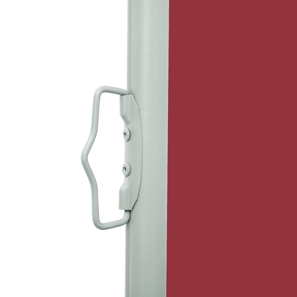 Uttrekkbar sidemarkise 600x160 cm rød