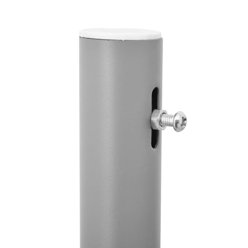 Uttrekkbar sidemarkise 170x1200 cm rød