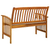 Hagebenk med pute 119 cm heltre akasie