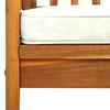 Hagebenk med pute 147 cm heltre akasie