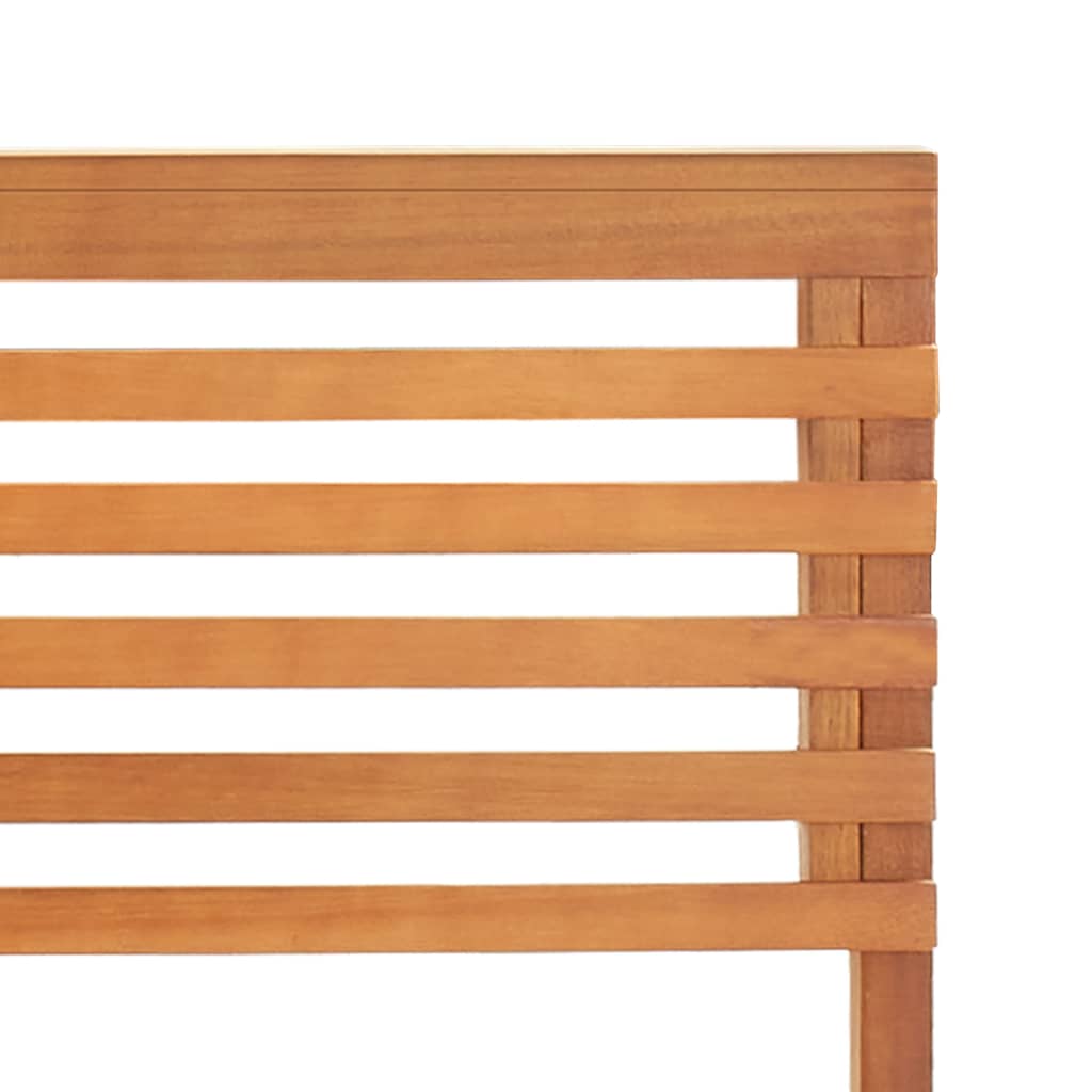 Utendørs hjørnebenk 140 cm heltre akasie