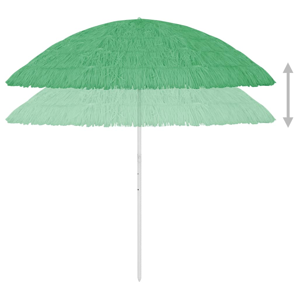 Strandparasoll Hawaii grønn 300 cm