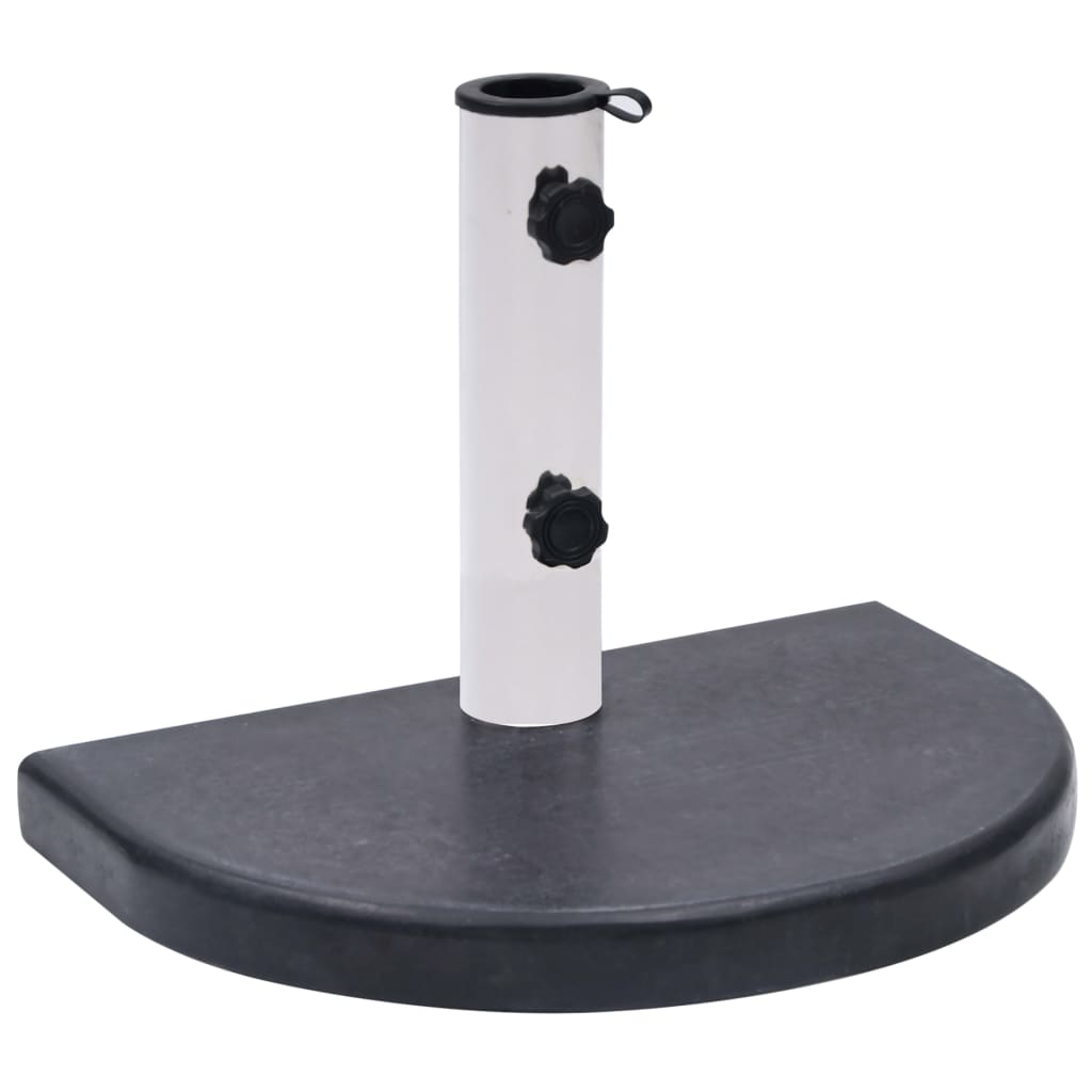 Parasollfot svart 40x28x4 cm granitt