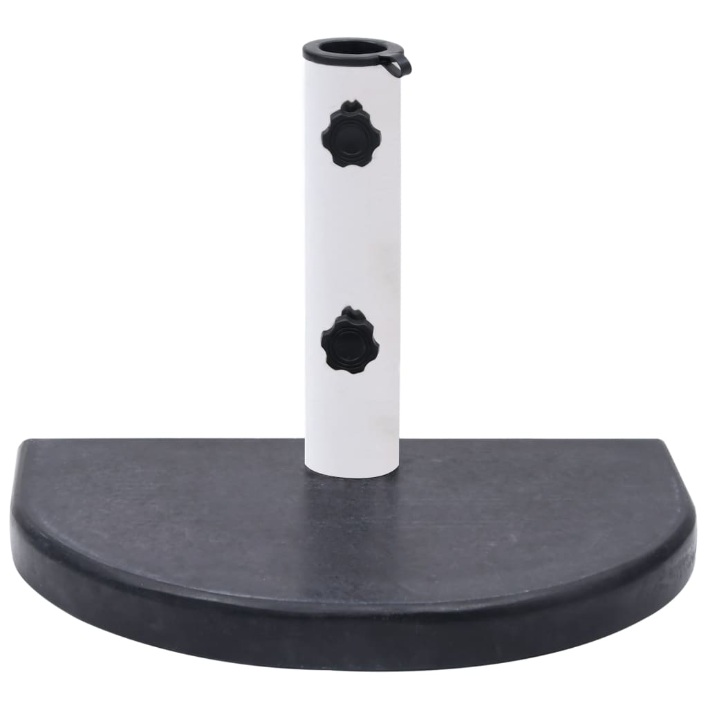 Parasollfot svart 40x28x4 cm granitt