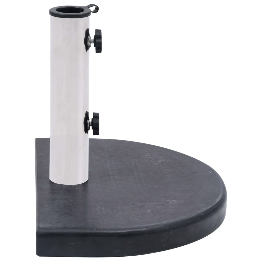Parasollfot svart 40x28x4 cm granitt