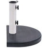 Parasollfot svart 40x28x4 cm granitt
