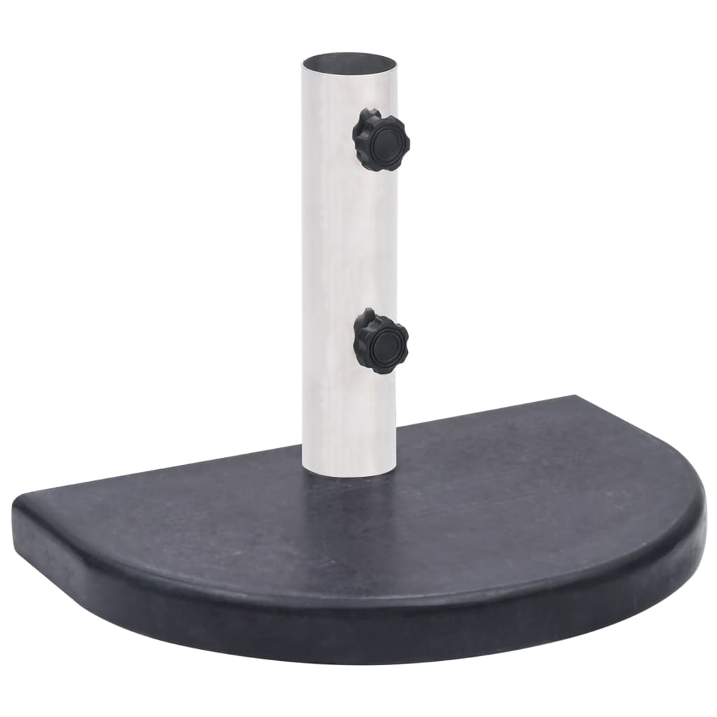 Parasollfot svart 40x28x4 cm granitt