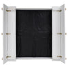 Sandkasse gran hvit 95x90x15 cm