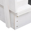 Sandkasse gran hvit 95x90x15 cm