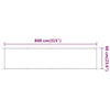 Vertikal markise beige 60x800 cm oxfordstoff