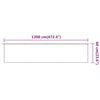Vertikal markise beige 60x1200 cm oxfordstoff