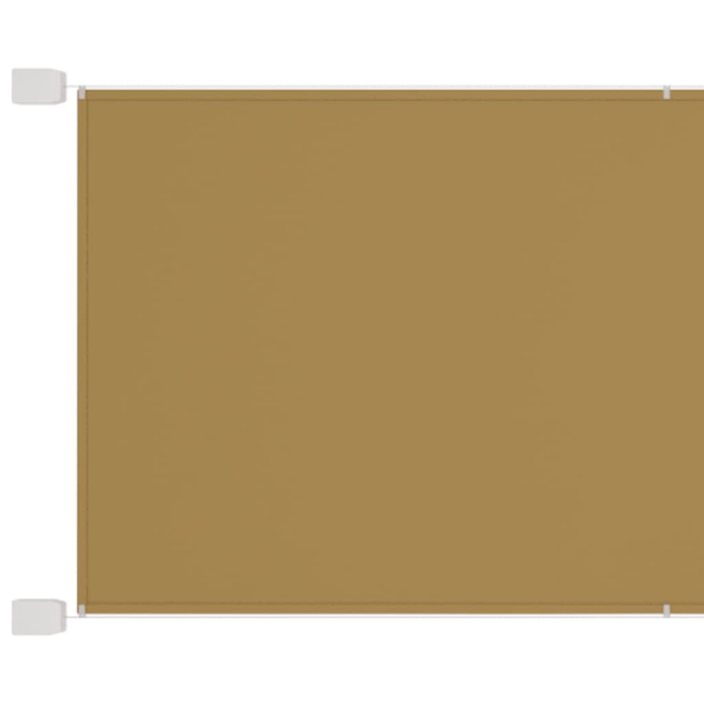 Vertikal markise beige 100x1000 cm oxfordstoff