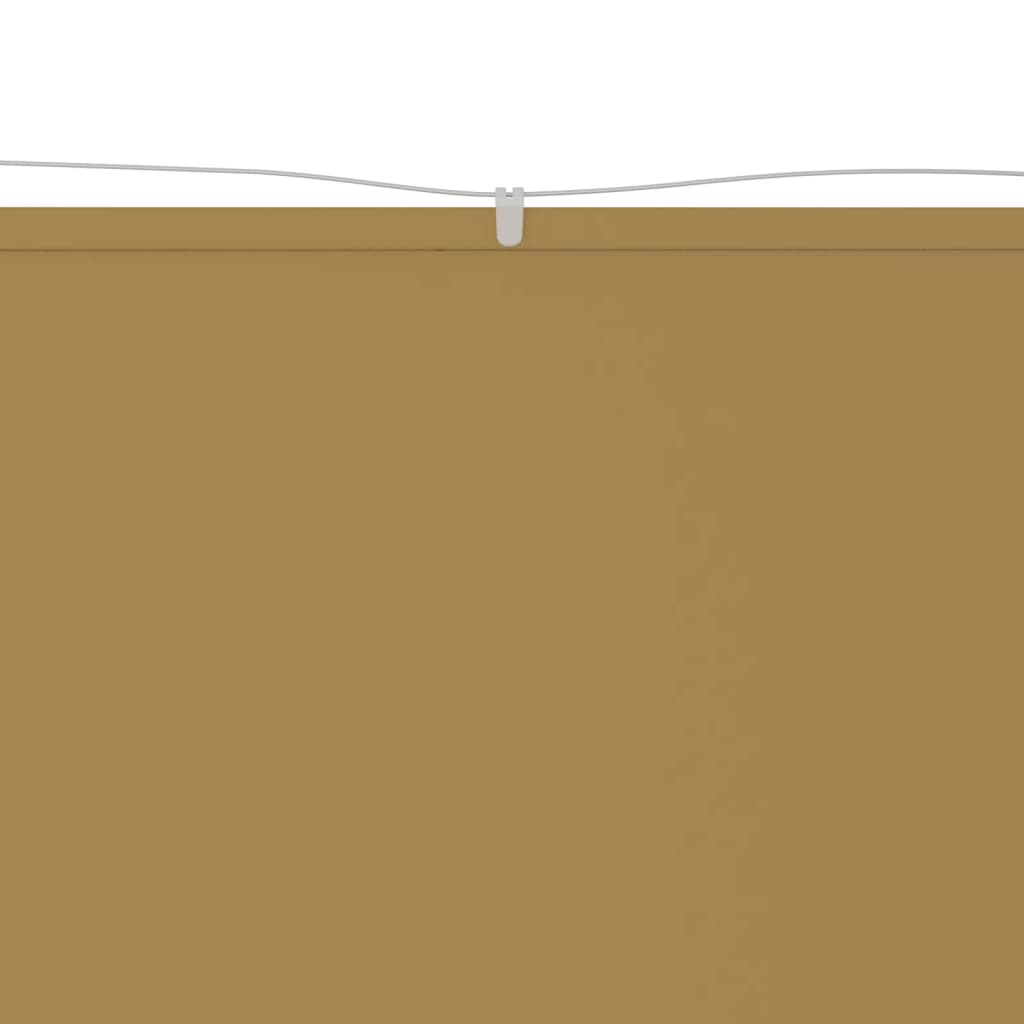 Vertikal markise beige 100x1000 cm oxfordstoff