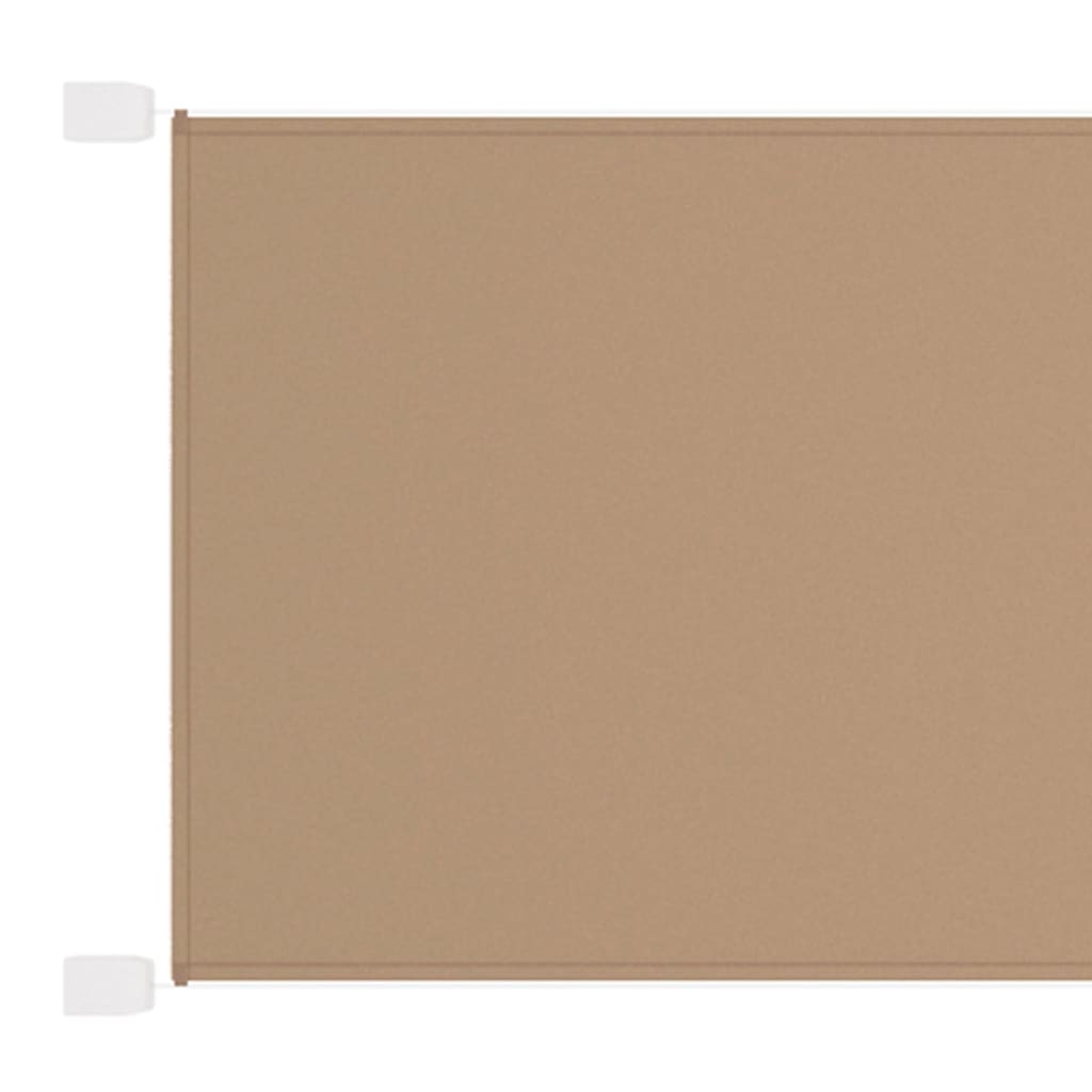 Vertikal markise gråbrun 60x1200 cm oxfordstoff