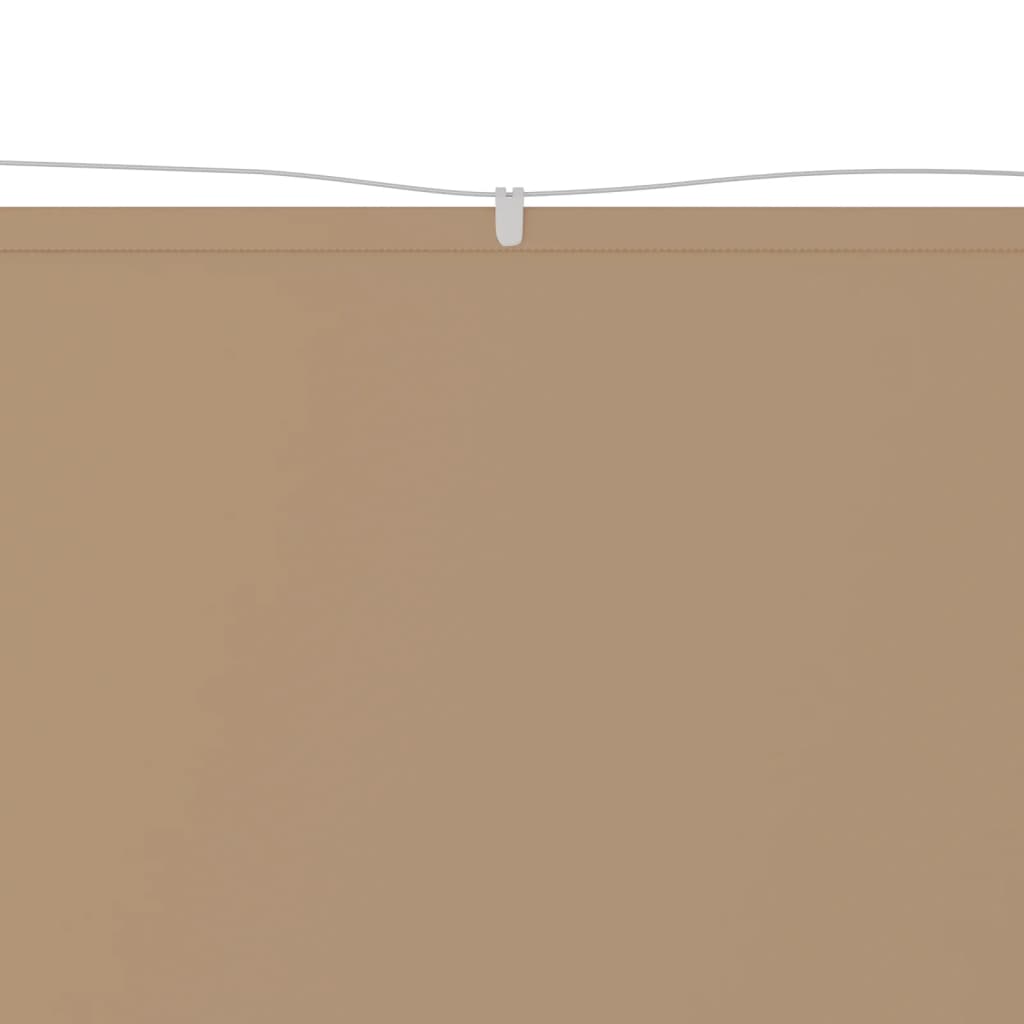 Vertikal markise gråbrun 60x1200 cm oxfordstoff