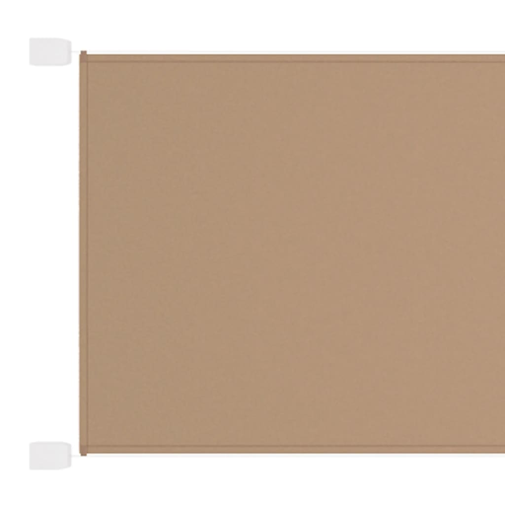 Vertikal markise gråbrun 100x1200 cm oxfordstoff