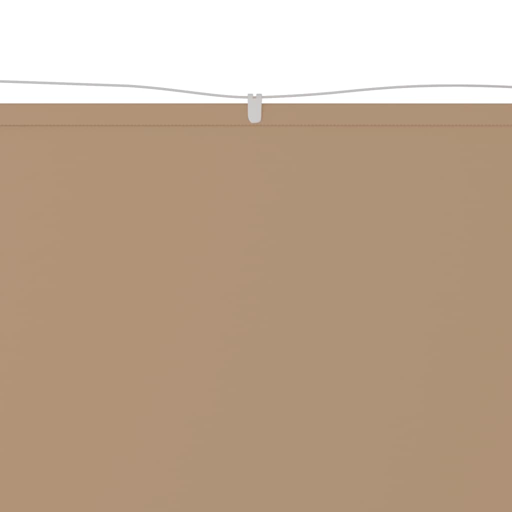Vertikal markise gråbrun 100x1200 cm oxfordstoff
