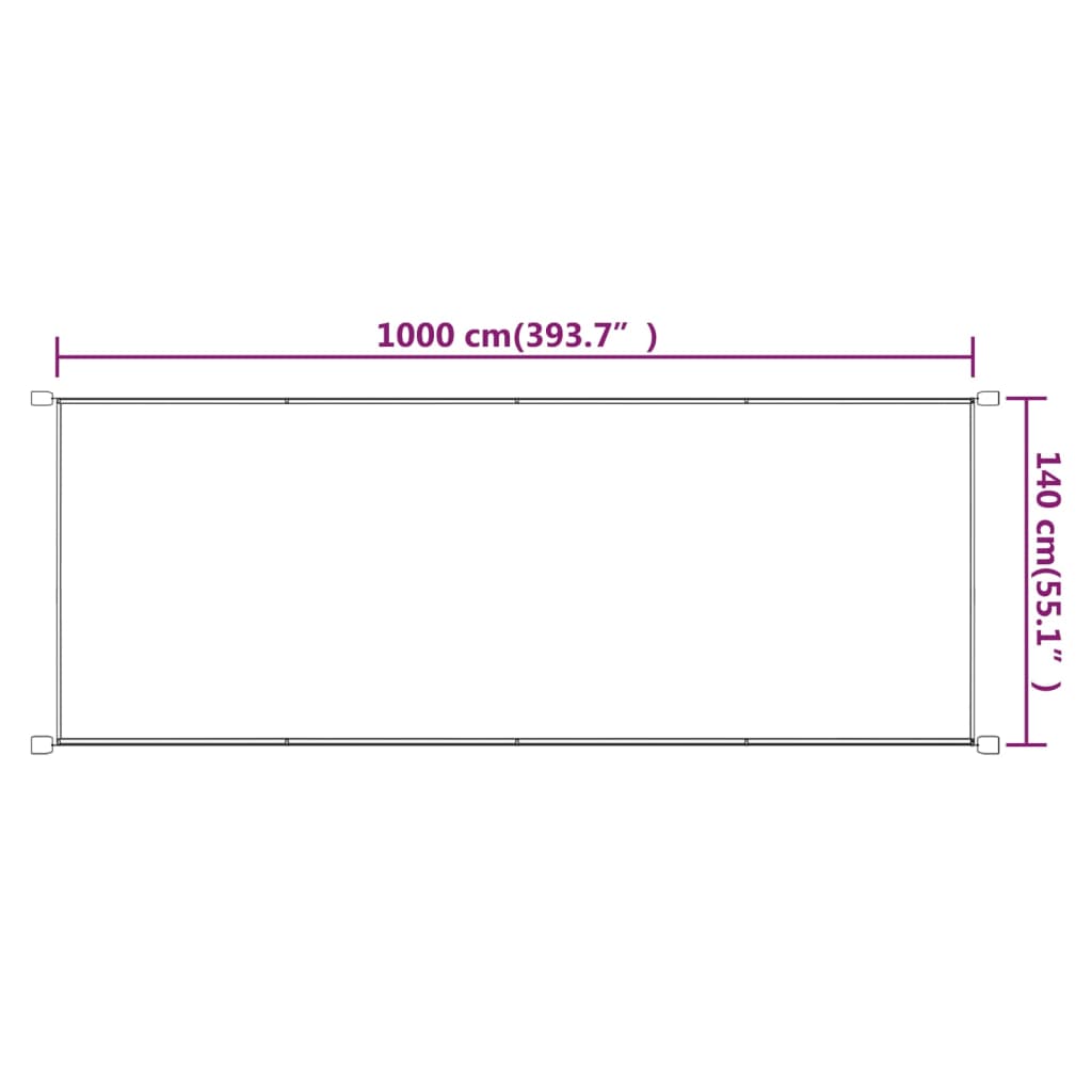 Vertikal markise blå 140x1000 cm oxford stoff