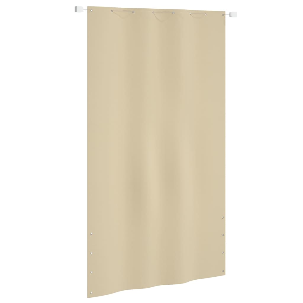 Balkongskjerm beige 140x240 cm oxfordstoff