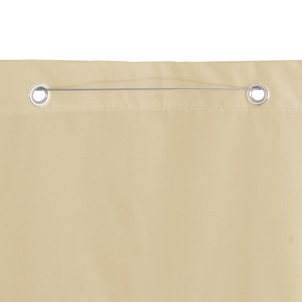 Balkongskjerm beige 140x240 cm oxfordstoff