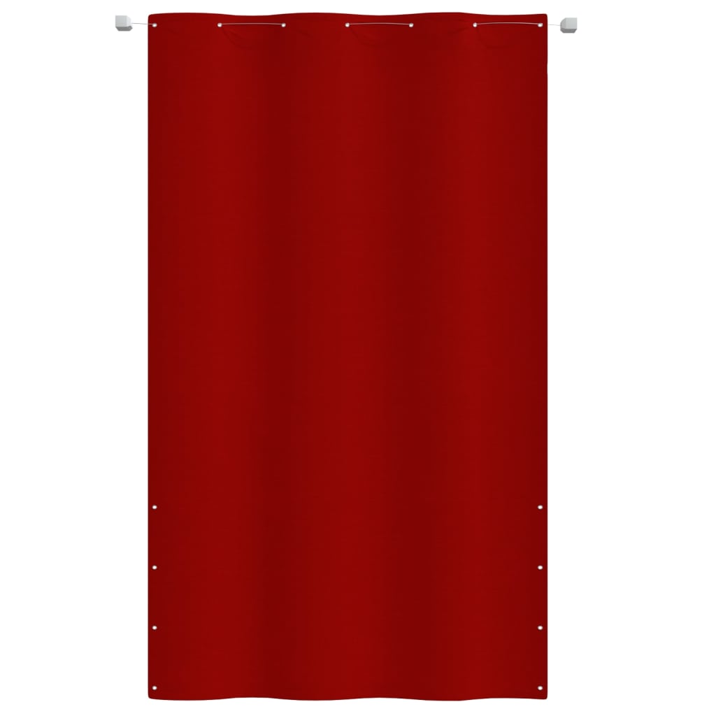 Balkongskjerm rød 140x240 cm oxfordstoff