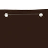 Balkongskjerm brun 140x240 cm oxfordstoff