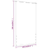 Balkongskjerm brun 140x240 cm oxfordstoff