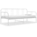 Ramme til sovesofa hvit metall 90x200 cm