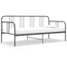 Ramme til sovesofa grå metall 90x200 cm