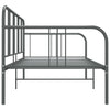 Ramme til sovesofa grå metall 90x200 cm
