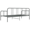 Ramme til sovesofa grå metall 90x200 cm