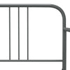 Ramme til sovesofa grå metall 90x200 cm
