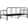 Uttrekkbar ramme til sovesofa svart metall 90x200 cm